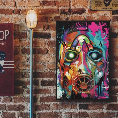 Street Mask Graffiti Art Canvas Painting Wall Posters and Prints Inspiration Artwork Picture for Living Room Decor