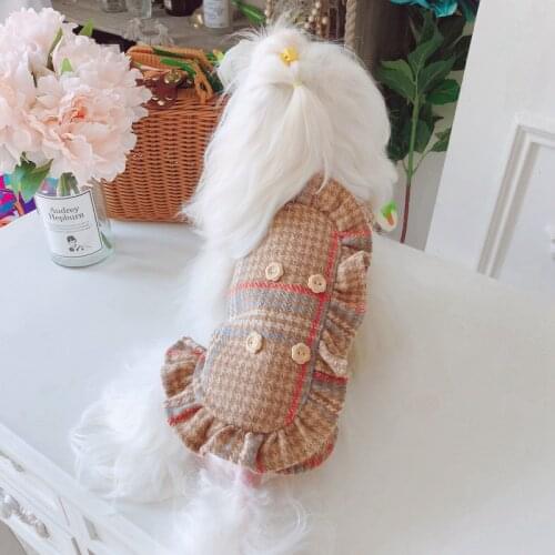 Winter Dog Coat Pet Outfit Cat Puppy Costume Small Dog Clothing Coat Jacket Garment Poodle Bichon Pomeranian Schnauzer Clothes