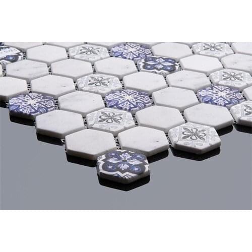 Mosaic tiles for kitchen and bathroom walls