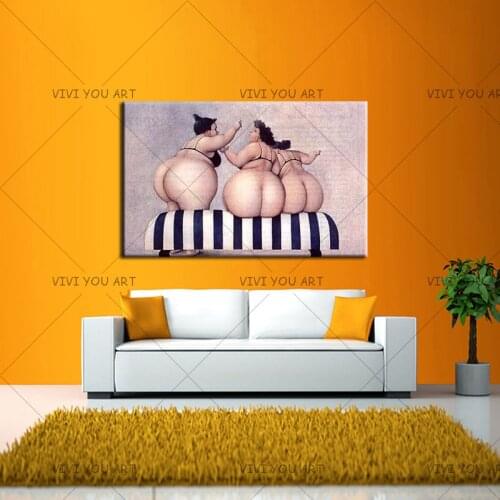 100% Handmade Large Naked Sexy Girls Oil Paintings Wall Art Living Room Home Decor Painted By Acrylic Modern Abstract Pictures