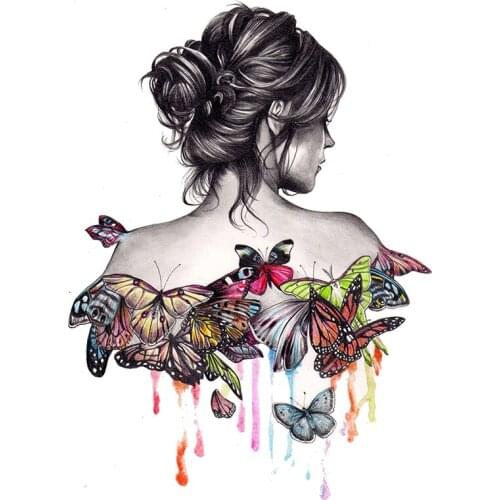 DIY 5D Diamond Painting Women Butterfly Dress Cross Stitch Mosaic Figure Full Square/Round Drill Home Decor