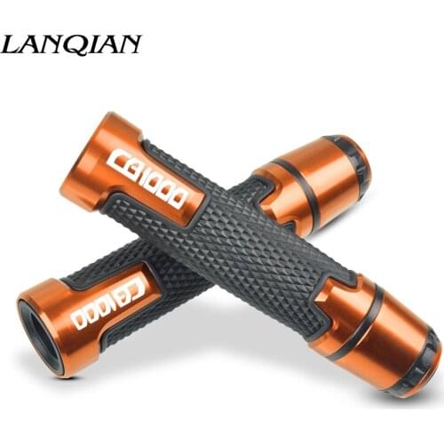 7/8'' Motorcycle Aluminum Plastic Handle Grips With Logo For HONDA CBF1000 CBF 1000 2006 2007 2008 2009 2010 2011 2012 2013