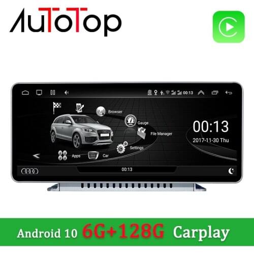 AUTOTOP 10.25" 2 Din Car Multimedia Radio GPS for Audi A4 A4L B9 A5 S4 2017-2019 Android 10.0 GPS Navigation Mirrorlink BT Wifi
