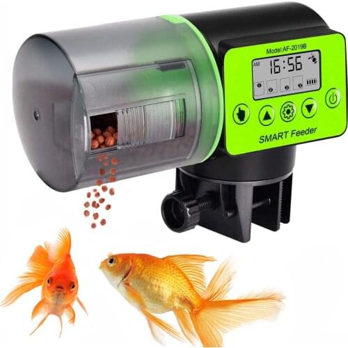 Automatic Aquarium Fish Feeder, Fish Food Dispenser for Fish Tank with 200ml Capacity, Aquarium Tank Timer Feeder Vacation Auto