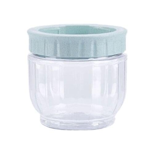 B0KB Kitchen Transparent Food Storage Container With Lids Durable Seal Pot Cereal Grain Bean Rice Sealed Plastic Milk Powder Jar