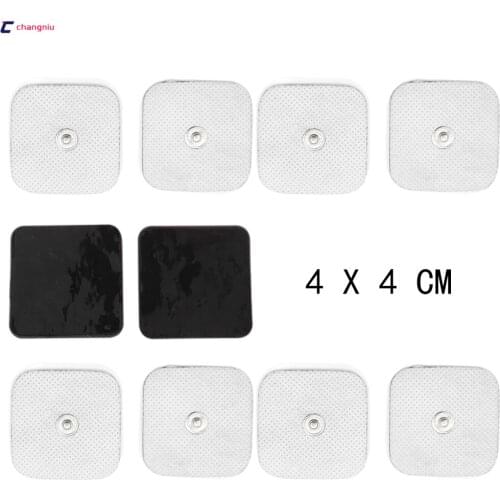 Free Shipping High Quality 100pieces(50 Pairs) 4cm*4cm Conductive Electrode pads TENS/EMS Electrodes use with TENS/EMS machine