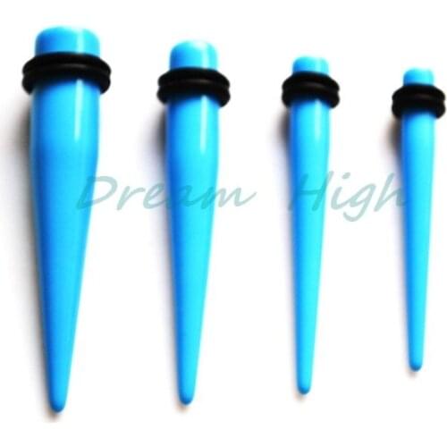 Colour Ear Piercing Taper Stretcher Plug Earring Stretching Expander Expanding Kit Set 5-10mm 80pcs Body Jewelry Free Shipping