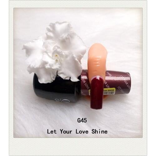 G45 Let Your Love Shine 15ml UV LED Gel Polish Vernis Permanent Lasting Shine opies Nail Art （need lamp dry)