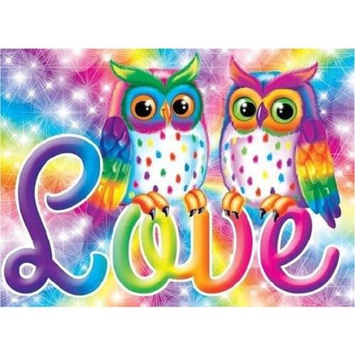 Full Square / Round Drill 5D DIY Diamond Painting "owl" 3D Embroidery Rhinestone Cross Stitch Mosaic Home Decor BK