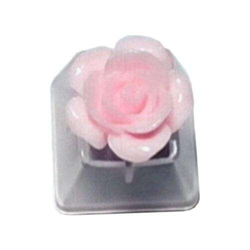 LX9B DIY ABS Backlit Mechanical Keyboard Keycap OEM Profile R4 Translucent Creative DIY Keycap Flower Hamburger Donuts