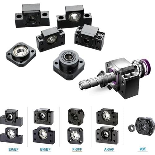 BK10 BF10 BK12 BF12 BK15 BF15 BK20 BF20 FK10 FF10 FK12 FF12 FK15 FF15 EK10 EK12 SFU1204 SFU1605 SFU2005 Ballscrew End Support