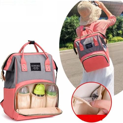 Fashion Mummy Maternity Nappy Bag Stroller Hooks Large Capacity Baby Diaper Bag Travel Backpack Designer Nursing Bag
