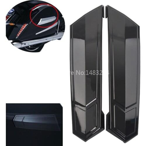 Motorcycle Black Saddlebag Hinges Covers Fits For Victory Cross Country Tour Magnum Hard-Ball 2010-2017