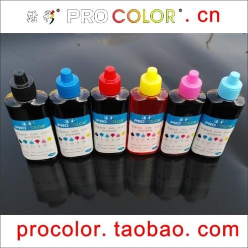 WELCOLOR 6 color Newest ink Bottle dye ink refill kit UV resistence for photo impression for EPSON all inkjet cartridge printer