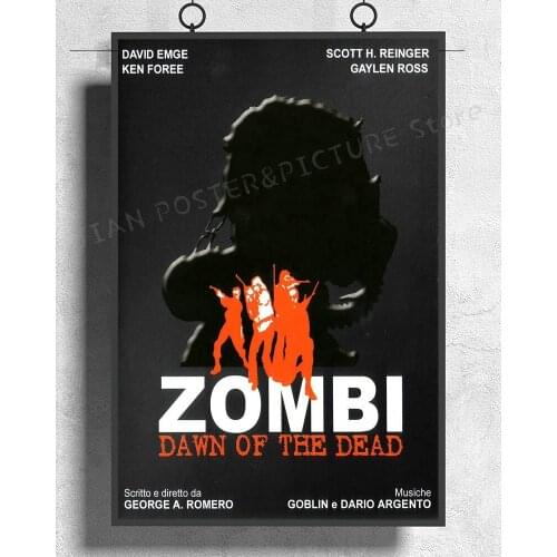NJ736 DAWN OF THE DEAD Movie George Romero Zombi Classic Wall Sticker Silk Poster Art Home Decoration