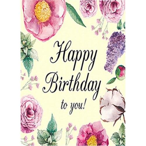 New Product 5D DIY Happy Birthday Card Pattern Birthday Gift Cross Stitch Mosaic Embroidery Rhinestone Diamond Painting FH732