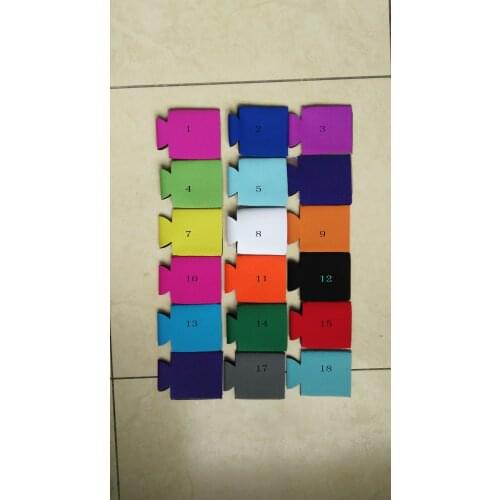 Wholesale Foldable Drink Can Coolers and Stubby holders WITHOUT printing ,color can be mixed for small order