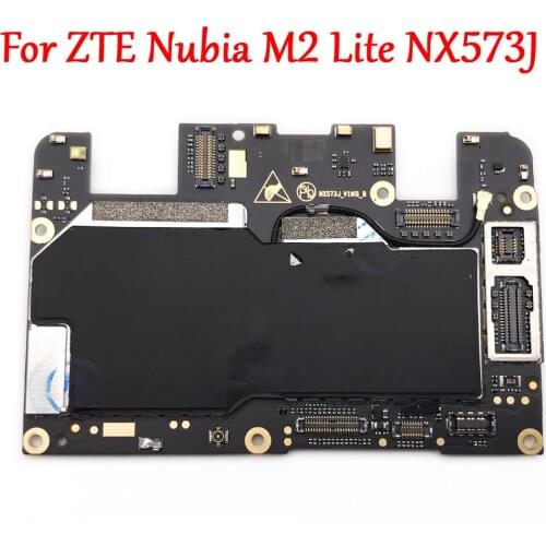 Tested Full Work Unlock Motherboard For ZTE Nubia M2 Lite NX573J Logic Circuit Electronic Panel FPC