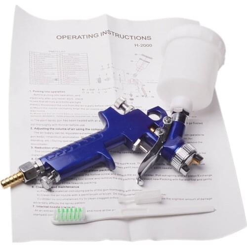 0.8mm 100ml Professional HVLP Air Spray Gun Paint Sprayer Gravity Feed Airbrush Kit Car Furniture Painting Spraying Tool