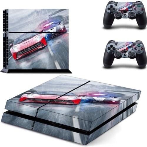 Drag Racing Style PS4 Skin Sticker for Playstation 4 Console & 2 Controllers Decal Vinyl Protective Skins Style 4