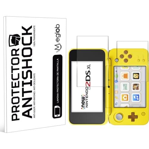 Screen protector Anti-Shock Anti-scratch Anti-Shatter compatible with Nintendo 2DS XL