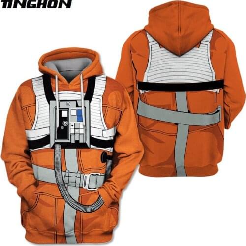 XS-7XL Pilot Apparel 3D Full Print Hoodie astronaut Cosplay Costume Unisex Sweatshirt Casual streetwear sudadera hombre