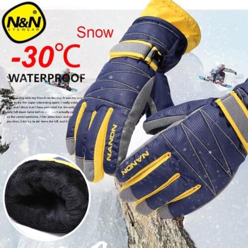 Winter Warm Mountain Snowboard Ski Gloves men women Cold Snow Skiing Mittens Waterproof Snowmobile Handschoemen Air