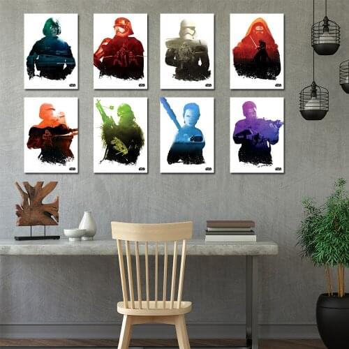 Star Wars Classic Movie HD Poster Decoration Living Room Home Decoration Art Wall Picture Canvas Mural