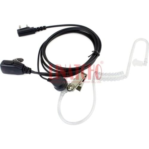 2 pin air tube ear earpiece mic for two way radio baofeng UV-5R BF-888s UV-82 UV-5RE walkie talkie headphone Headset