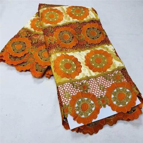 2021 High Quality Net Lace Velvet Fabric For Dress Latest African Cord Lace Embroidered Jacquard Net Fabric 5 Yards! XM1163