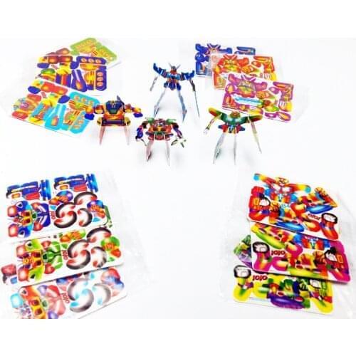 100 pc MINI PUZZLE 3D CARD Birthday PARTY Favors TOYS ASSEMBLE FIGURE assorted random design Pinata Bag Filler Loot Gag School