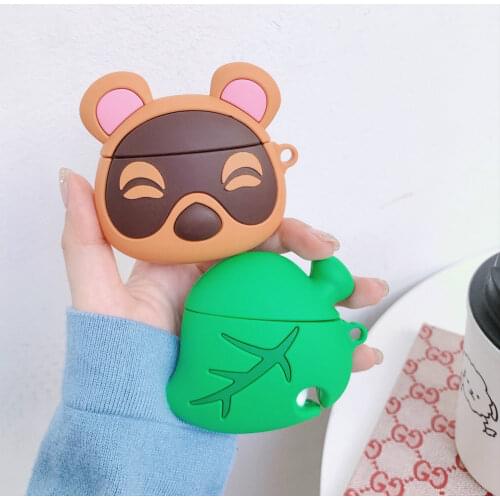 For Airpods pro Case Cute Animal Crossing Wireless Bluetooth Earphone Case for AirPods 2 Headphones Case Box Soft Silicone Cover