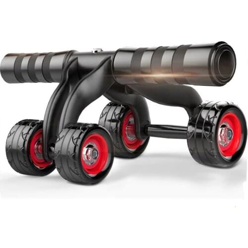 Four - Wheel Abdominal Roller Wheel Arm, Waist, legs Strength Trainer Body Building Home Indoor Gym Exercise Muscle Fitness