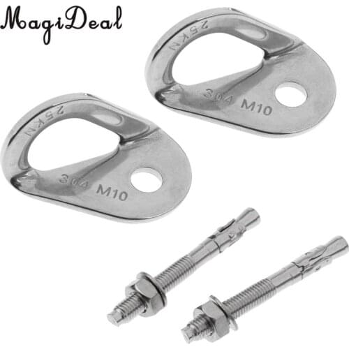 MagiDeal 2pcs 25KN Rock Climbing Anchor Hanger & Expansion Bolt Nut Safety Gear Set
