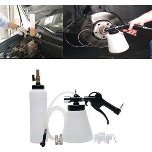 Pneumatic Brake Fluid Bleeder Tools Kit Hand Held Car Air Extractor Clutch Oil Pump Bleeding Empty Exchange Drained Kit 1L