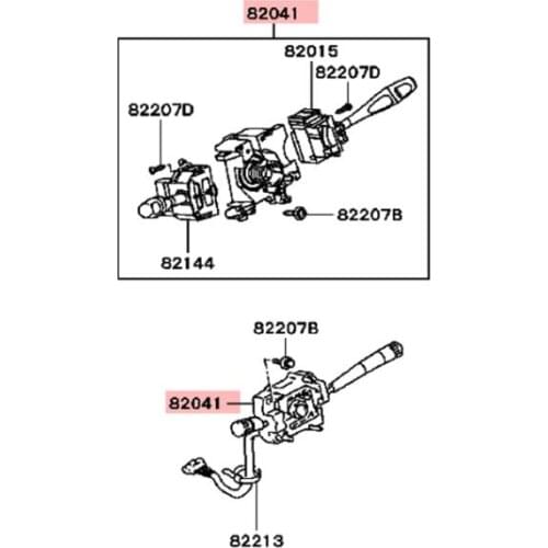 Steering Wheel Light Wiper Switch Stem Fit Steering Column Switch fit For Mitsubishi Pajero Montero V31 V32 V33 V43 MR301406