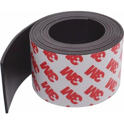 1Meters self Adhesive Flexible Magnetic Strip 1M Rubber Magnet Tape width 40mm thickness 1.5mm