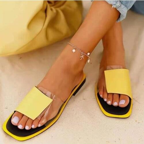 Women Summer Flat Slippers 2021 Womens Patckwork Open Toe Slides Woman Casual Beach Sandals Female Home Shoes Ladies Footwear