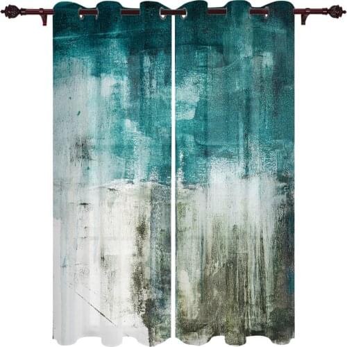 Baby Bedroom Curtains Abstract Art Oil Painting Living Room Hanging Curtains Balcony Kitchen Study Modern Window Treatments