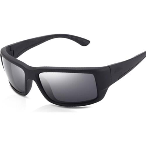 BRAND DESIGN Fantail Polarized Sunglasses Men Driving Sun Glasses Male Fishing Square Goggles UV400 Eyewear