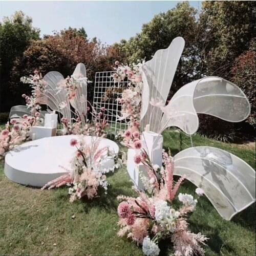 Wedding Props Iron Gauze Petals Large Stage Background Ornaments Hotel Wedding Shopping Mall Decoration Road Guide Layout