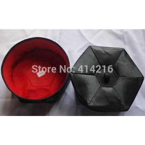 Taoist hexagonal cap taoism unisex hats black