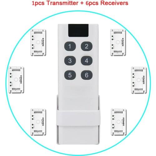 433 Mhz Universal Wireless Remote Control Switch 220V 1CH Relay Receiver Module and RF Transmitter Electronic Lock Control Diy