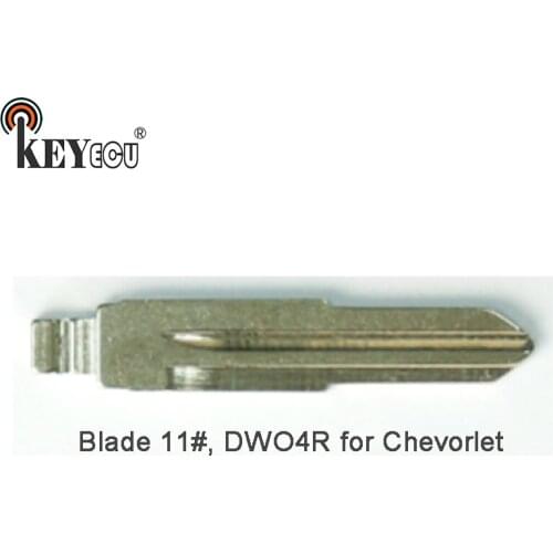 KEYECU 10x KEYDIY Universal Remotes Flip Key Blade Blade 11#, DWO4R for Chevorlet