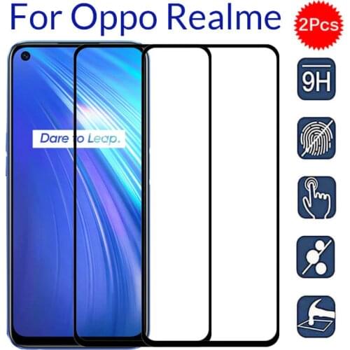 2Pcs Protective Glass For Oppo Realme 6 Pro 7 Pro C3 Glass on Realmi 6 6 Pro 6i Reami6 Realme6 7Pro Safety Screen Protector Film