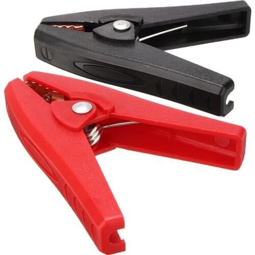 2pcs 100A Crocodile Alligator Clip Mayitr Car Battery Chargers Insulated Clips Clamps 90mm Length For Various Electrical Project