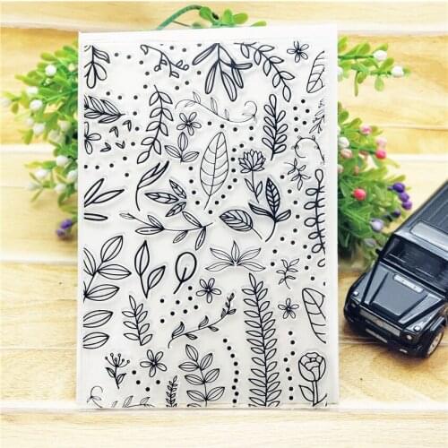 11x16CM Dream of flowers transparent seal clear stamps silicone seal roller stamps DIY scrapbook album / card production