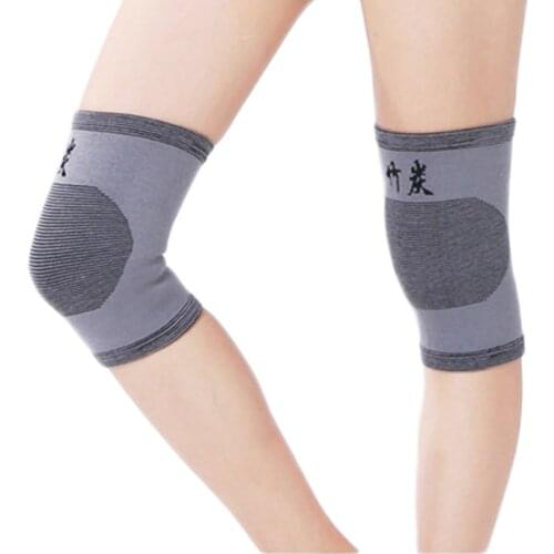 2pcs Thigh Knee Brace Support Knee Pads Sleeve Bamboo Charcoal Pain Relief Arthritis Knee Protector Kneepads Comfortable