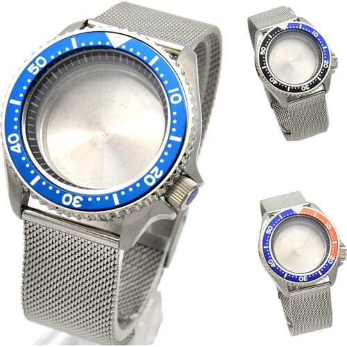 42MM Colourful Accessories Parts Brushed Aluminum Bezel Watch Case Set Fit For Japanese NH35 NH36 Movement