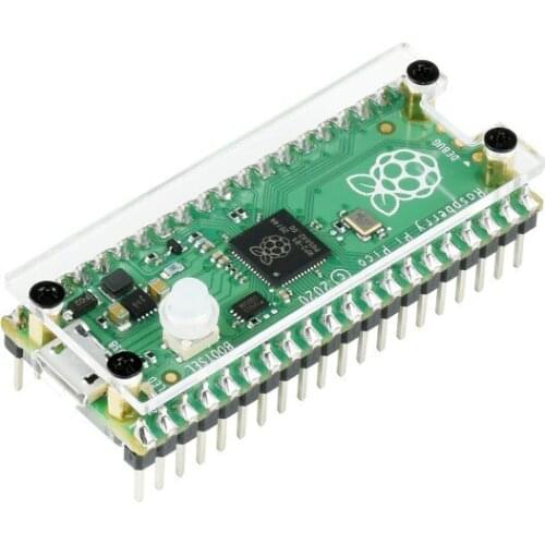 Clear Acrylic Protection Case for Raspberry Pi Pico